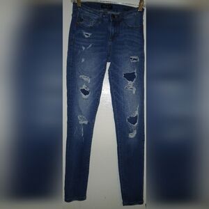 Judy Blue Jeans Womens 5/27  Distressed Denim